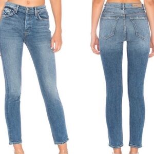 GRLFRND Denim Groovy Situation Cotton High Waist Karolina Skinny Jeans